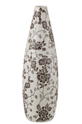 J-Line vaas Zen - porselein - wit/zwart - 53 cm hoog