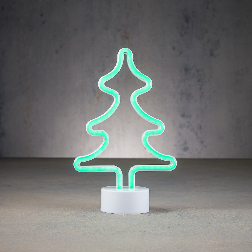 Neon light boom groen led IP20 battery operated en timer