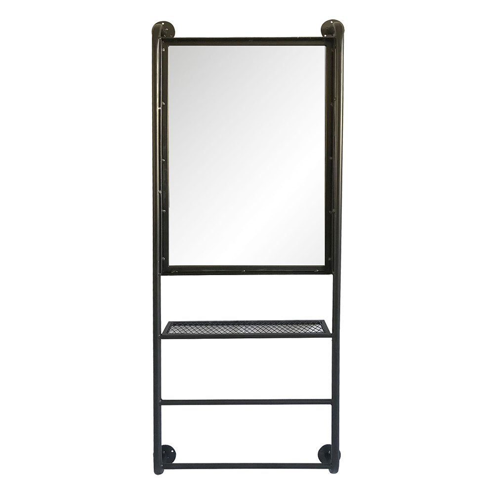 Spiegel 48x124 cm Zwart Hout Grote Spiegel