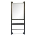 Spiegel 48x124 cm Zwart Hout Grote Spiegel