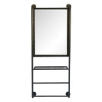 Spiegel 48x124 cm Zwart Hout Grote Spiegel