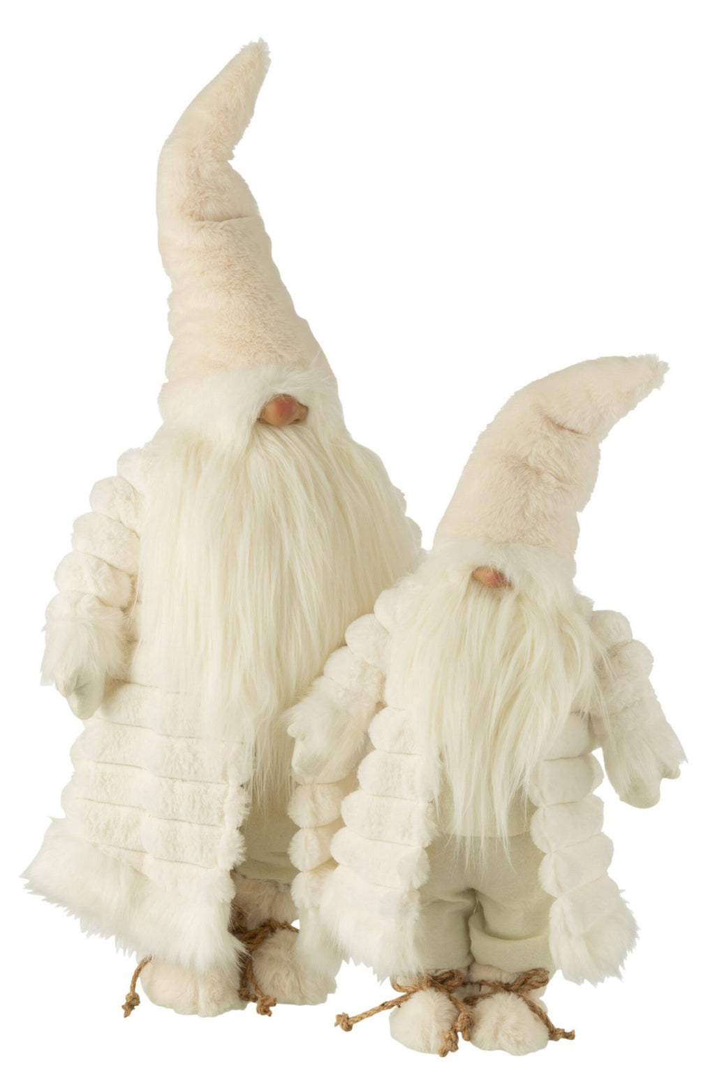 J-Line Kabouter Gewatteerde Jas Textiel Creme/Bruin Large