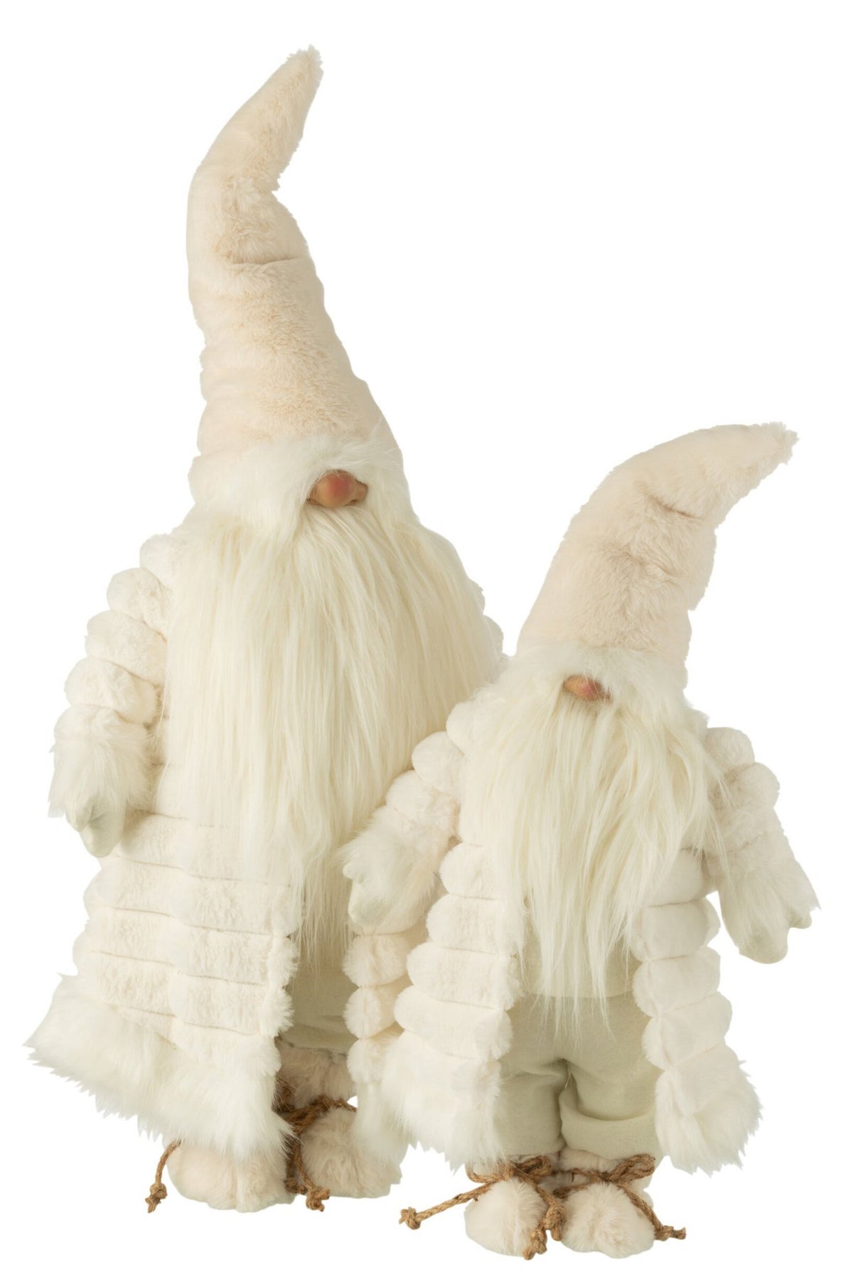 J-Line Kabouter Gewatteerde Jas Textiel Creme/Bruin Large