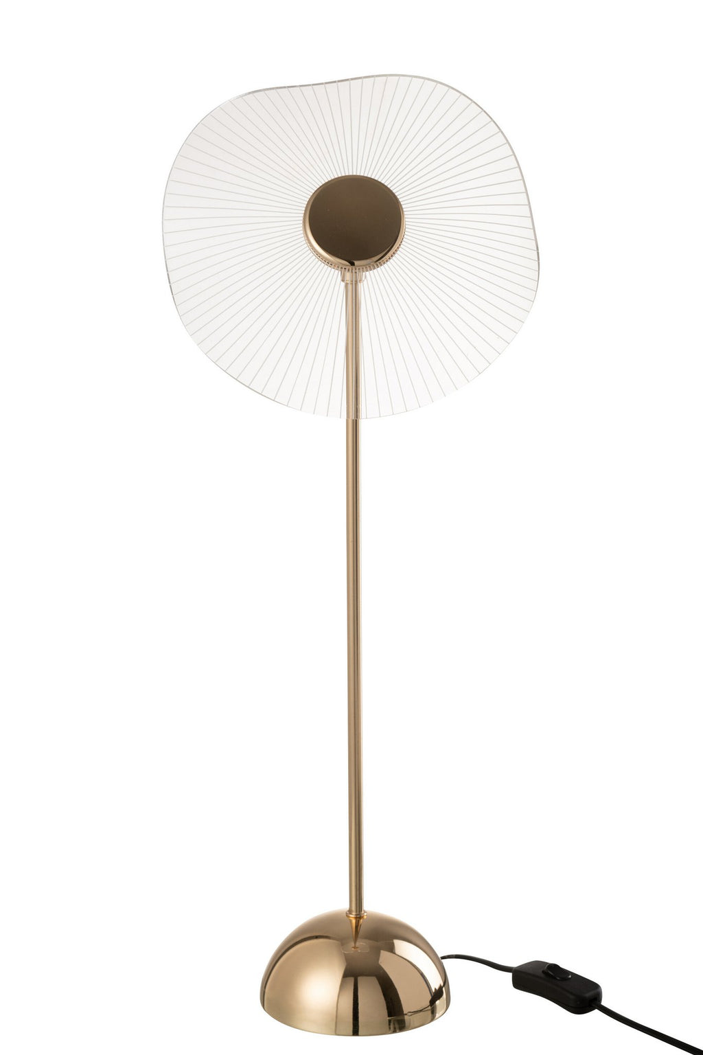 J-Line Tafellamp Led Bloem Metaal/Plastiek Goud Large