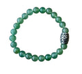 Heren armband Aventurijn 8 mm met vlecht kraal
