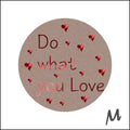 What you love kraft/rood - wensetiket - rol van 500