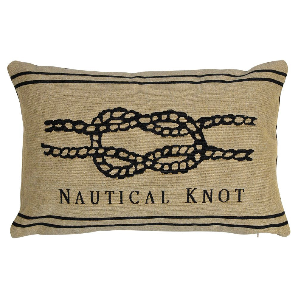 Gobelin kussen antraciet platte knoop 30x45cm*