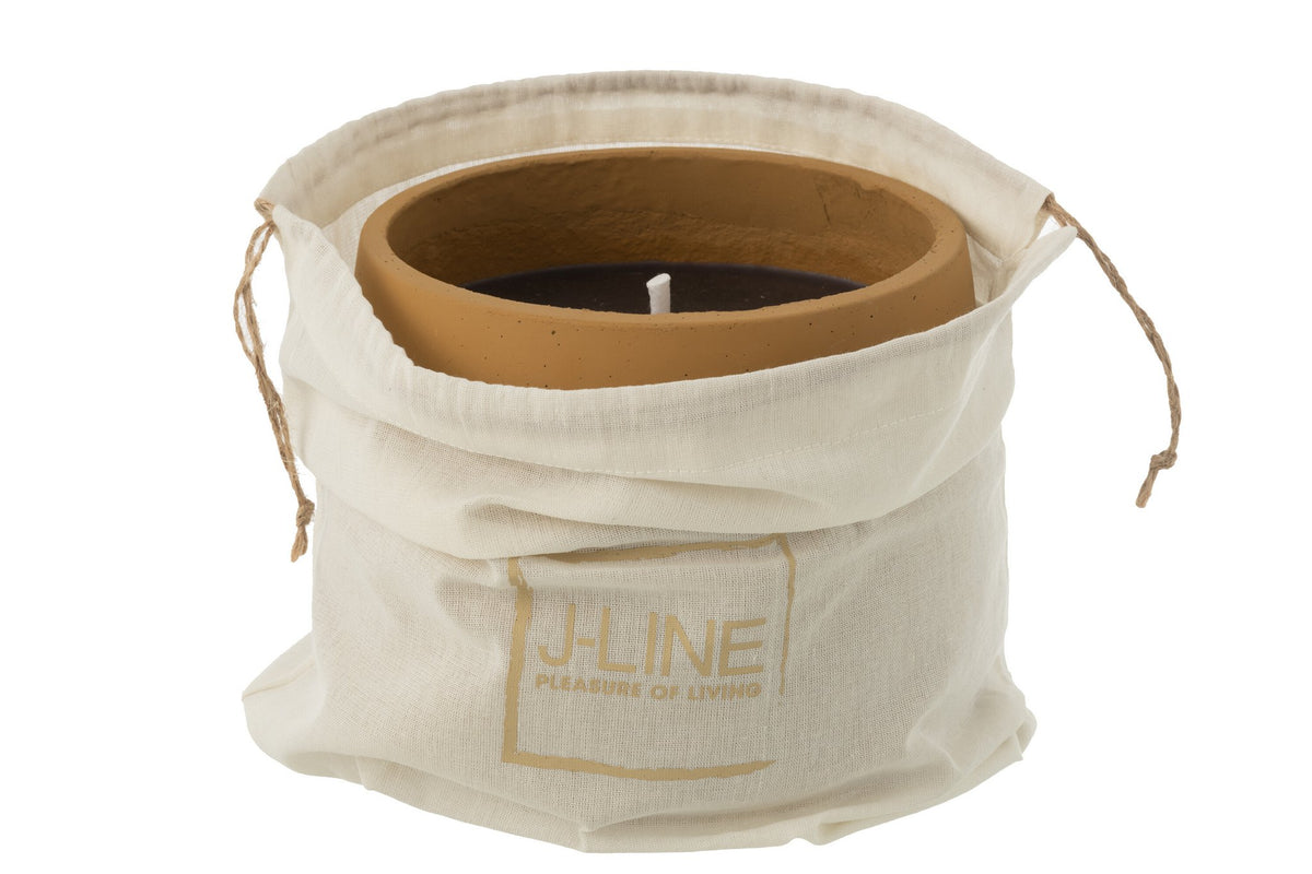J-Line Buitenkaars Cyra Cement Lichtbruin Large 45U