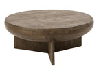 J-Line Ronde salontafel - mangohout - donkerbruin