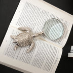 Vergrootglas met schildpadhandgreep met nikkelafwerking - Stijlvol decor
