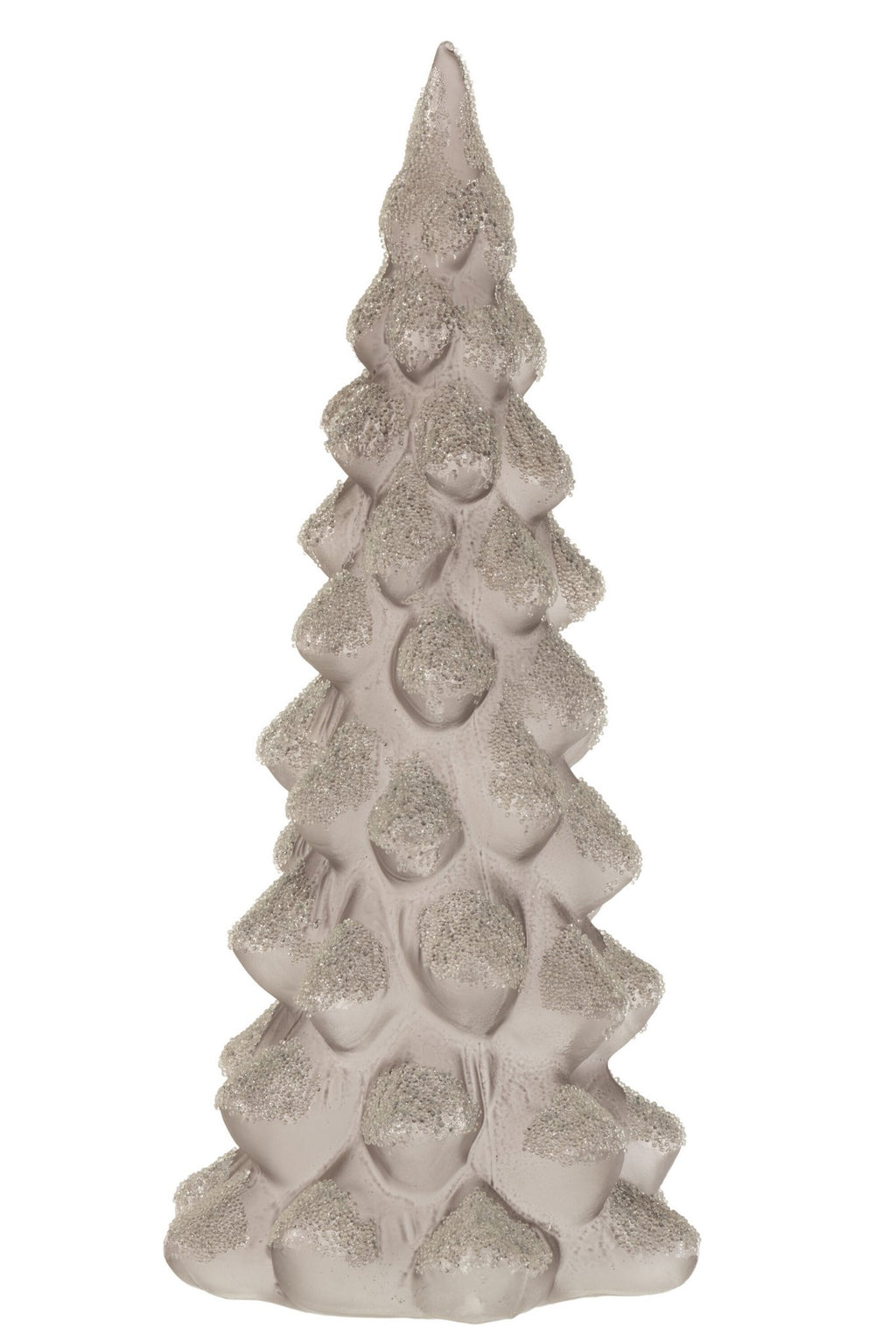 J-Line decoratie Kerstboom - glas - grijs - large - AF