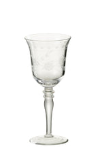 J-Line Gegraveerd wijnglas - rode wijn - glas - transparant