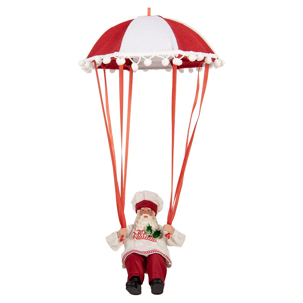 Kerstdecoratie Beeld Kerstman 25x25x55 cm Rood Kunststof