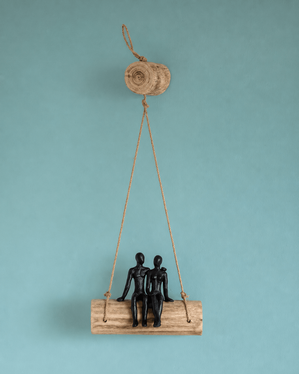 Wandbord | Teruggewonnen mangometaal | 22,5x7x16cm