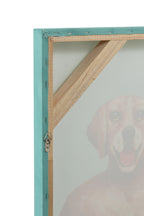 J-Line wanddecoratie Honden Zwemshort - canvas/verf - mix