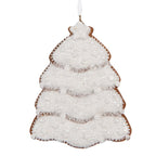 Kersthanger Kerstboom 8x1x10 cm Wit Kunststof