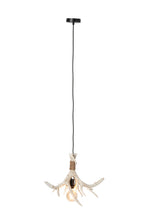 J-Line Plafondlamp met gewei - polyresin - lichtbeige - small
