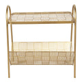 Bijzettafel Goudkleurig, IJzer 55x33x58 cm