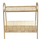 Bijzettafel Goudkleurig, IJzer 55x33x58 cm