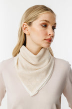 Lycia Square Foulard Ecru Beige