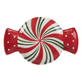 Ontbijtbord 22x14x2 cm Rood Wit Keramiek