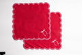Rosie Scallop servetten met strik (set van 2)