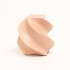 Abstract aluminium decorobject – beige gepoedercoat