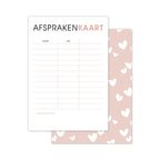 Afsprakenkaartjes - 20 stuks