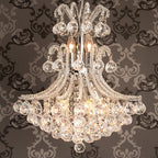 Kroonluchter 60-180 x Ø50 cm Transparant IJzer Hanglamp