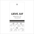 Cadeaukaartjes - Lieve Juf- 20 stuks