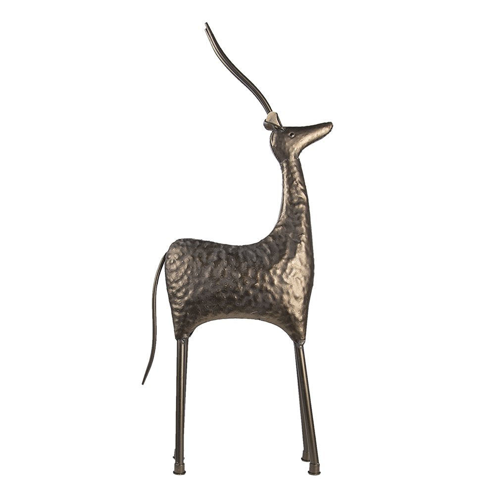 Decoratie hert 41x41x102 cm