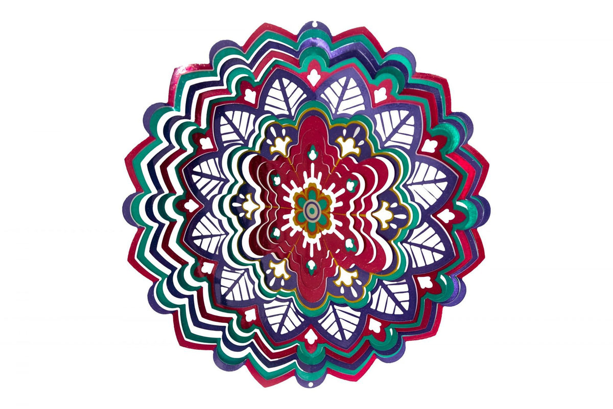 Spin Art RVS Mandala Caleidoscoop Windspinner, 12MKS300 Ø 30cm