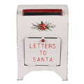 Kerstdecoratie Beeld Brievenbus 20x14x30 cm Wit Metaal