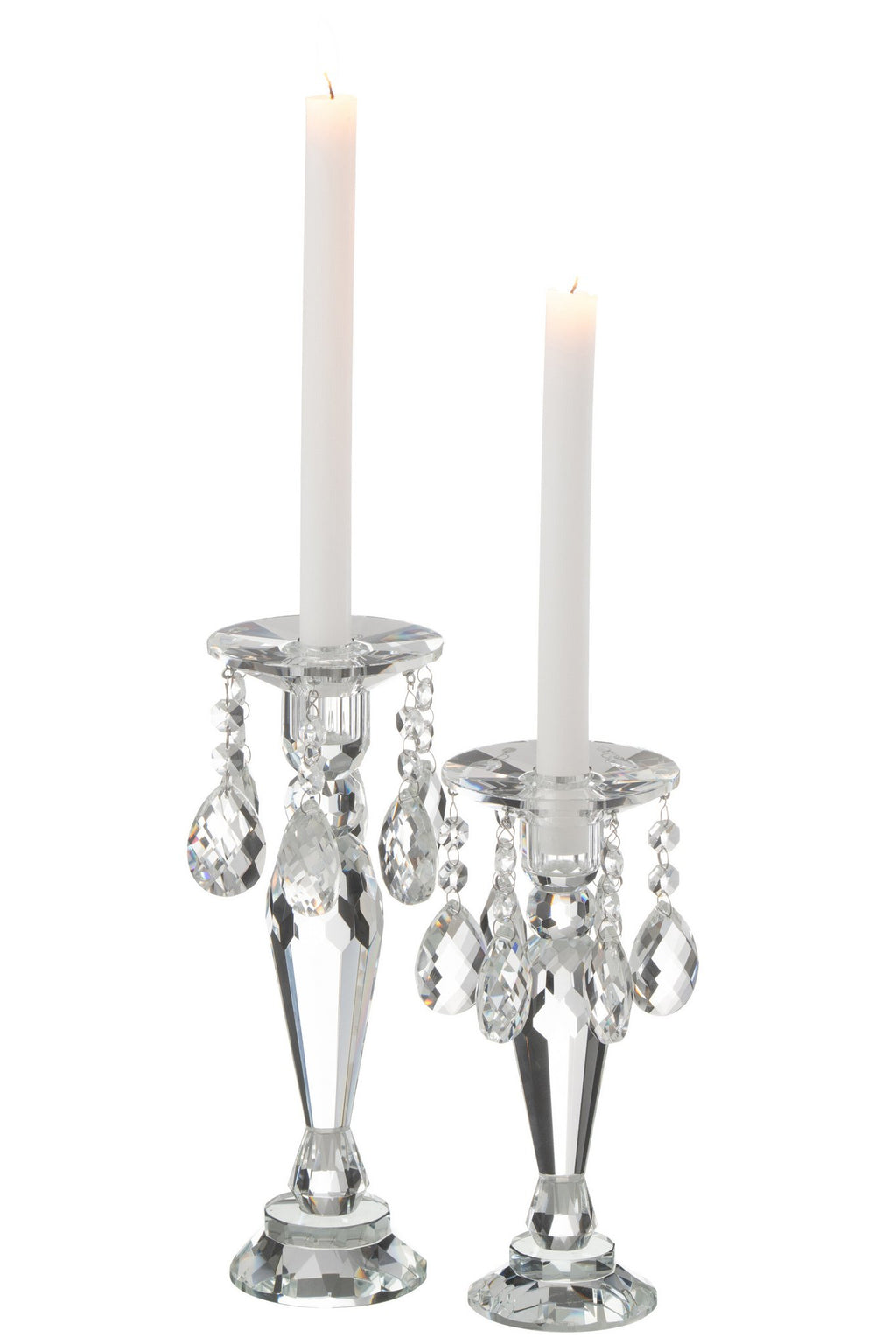 J-Line Kandelaar Louise Kristal Transparant Large