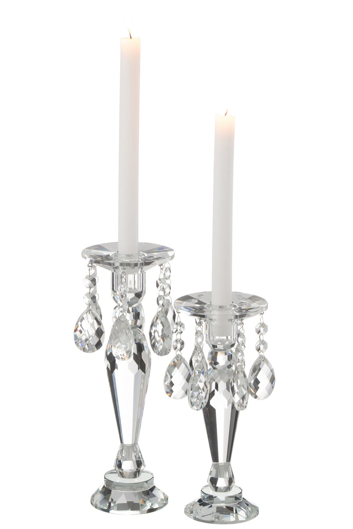 J-Line Kandelaar Louise Kristal Transparant Large