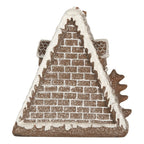 Gingerbread house met LED 17x10x18 cm Bruin Kunststof