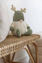 J-Line Kabouter Gewei Textiel Groen/Beige Large