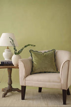 Kussenhoes | Mirage Scallop Moss Green Kussenhoes van Sanctuary Living