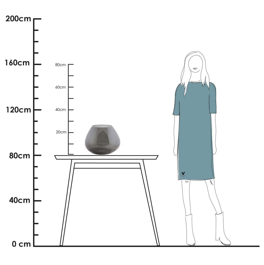 Vaas - Morava Ø32 cm grey