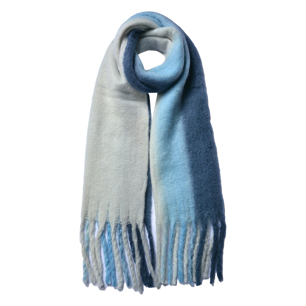 Wintersjaal Dames 35x180 cm Blauw Acryl