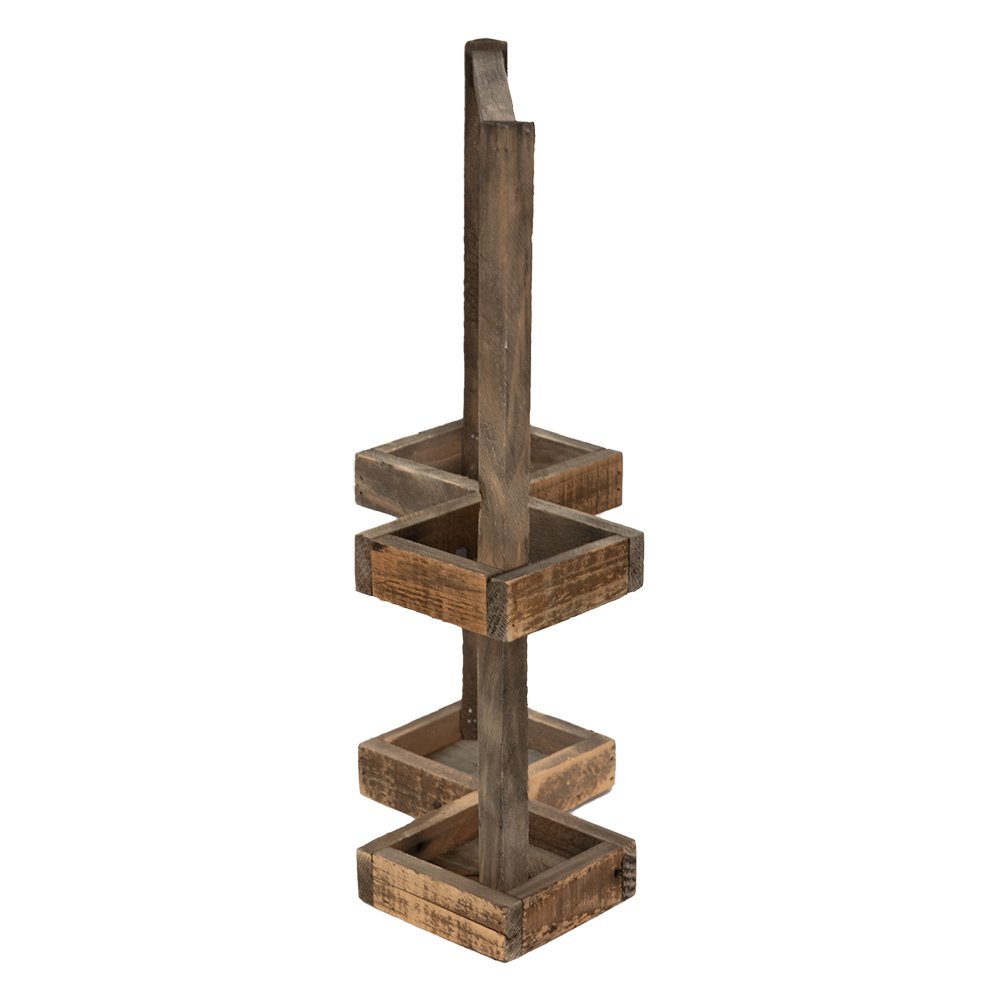 Wijnrek 27x14x42 cm Bruin Hout Flessenrek
