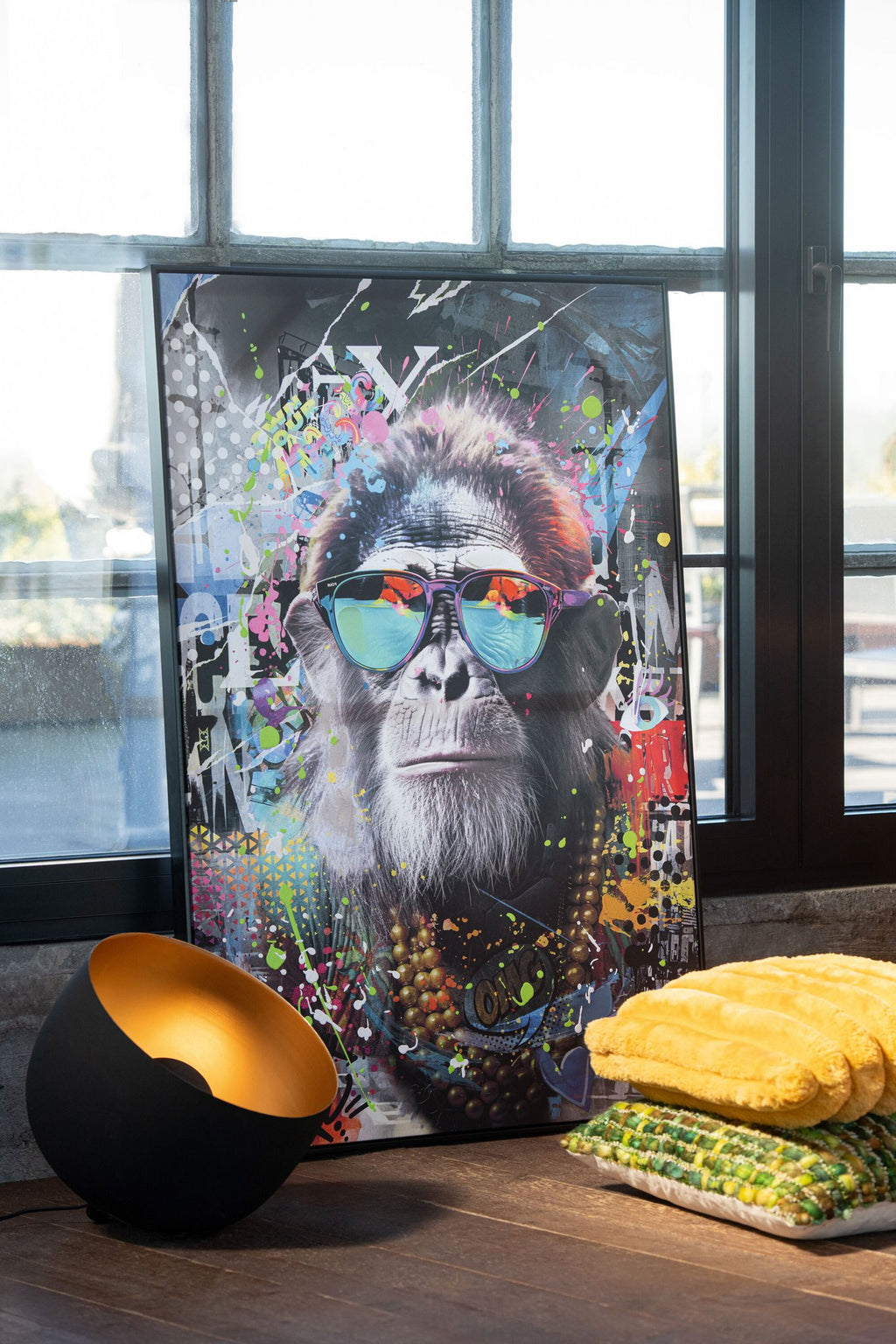 J-Line schilderij Monkey - canvas - mix