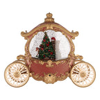 Kerstdecoratie met LED-verlichting en muziek 26x11x20 cm / 3xAA Rood Kunststof