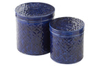 J-Line doos Pag - metaal - blauw - 2 stuks