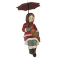 Decoratie Beeld Kind 10x7x19 cm Rood Kunststof