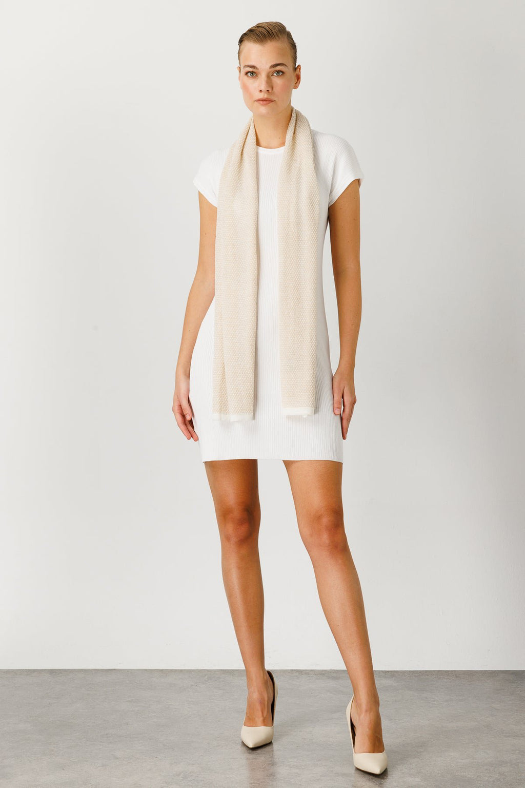 Midas sjaal ecru-beige