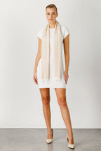 Midas sjaal ecru-beige