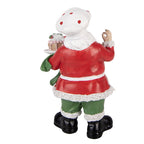 Kerstdecoratie Beeld Kerstman 9x8x16 cm Rood Kunststof