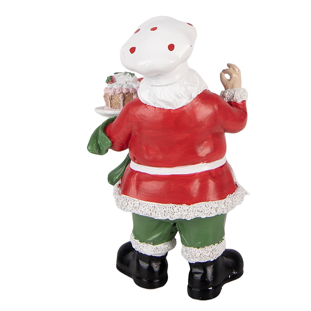 Kerstdecoratie Beeld Kerstman 9x8x16 cm Rood Kunststof