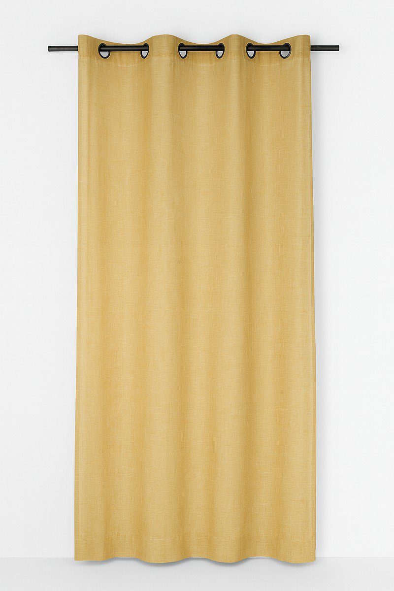 Edera gordijn oker 8 rings 135 x 260 cm